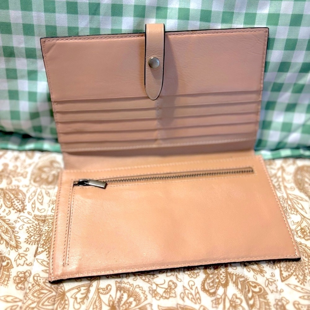 Genuine Leather Pale Pink Women's Wallet/Clutch